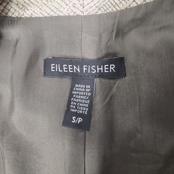 Eileen Fisher Disguise Jacquard Jacket Coat Buttercream Blush S - Picture 5 of 8